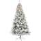 8ft. Pre-Lit White River Mountain Pine Artificial Christmas Tree, Clear LED Lights